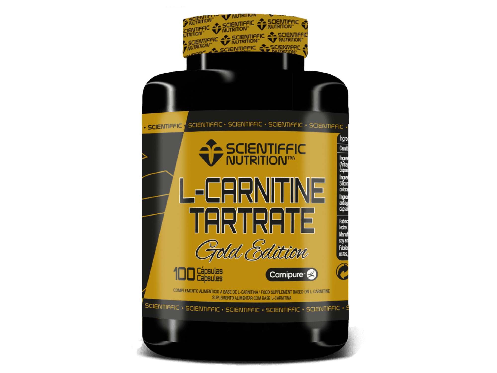 L-Carnitine Tartrate 100 Caps - Imagen 2