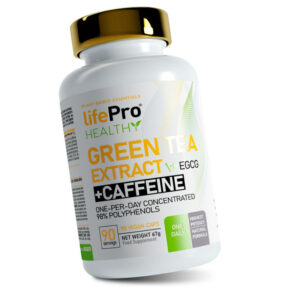 Green Tea + Egcg + Caffeine  98% Polyphenols 90 Vegan Caps LifePro